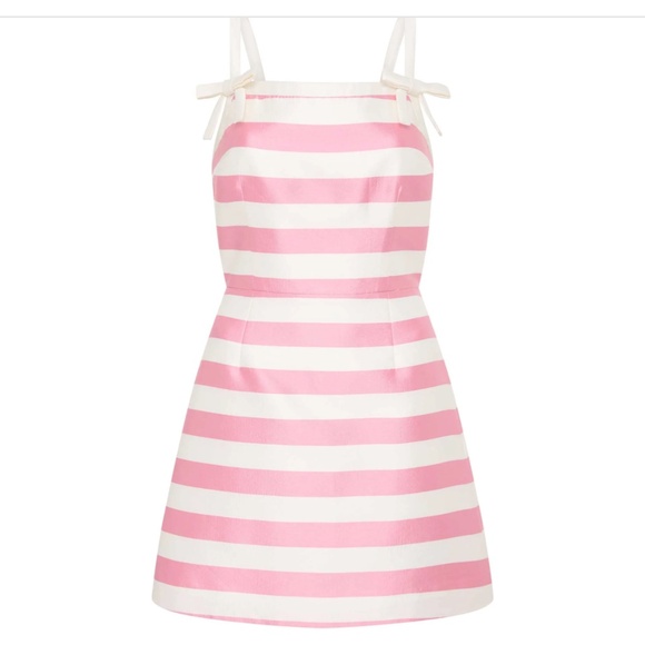 Rebecca Vallance pink and white mini, sold out size 2 online - Picture 1 of 8